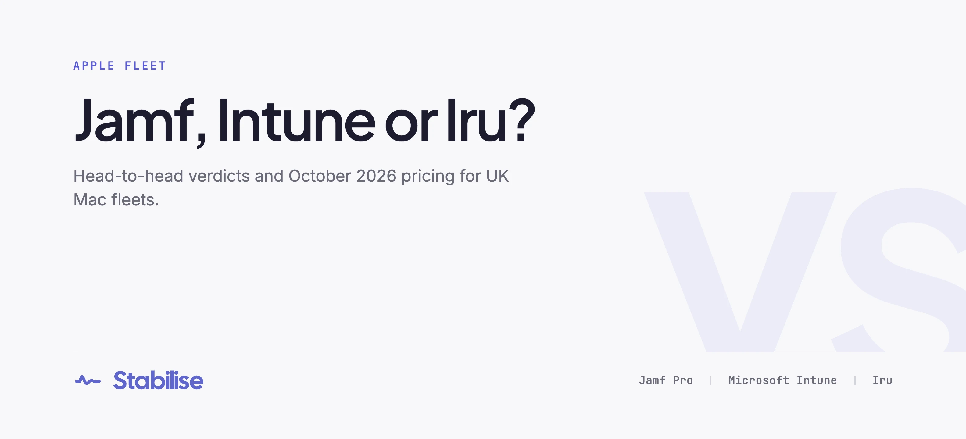 Jamf Pro vs Microsoft Intune vs Iru: A 2026 Apple MDM Comparison for UK Businesses